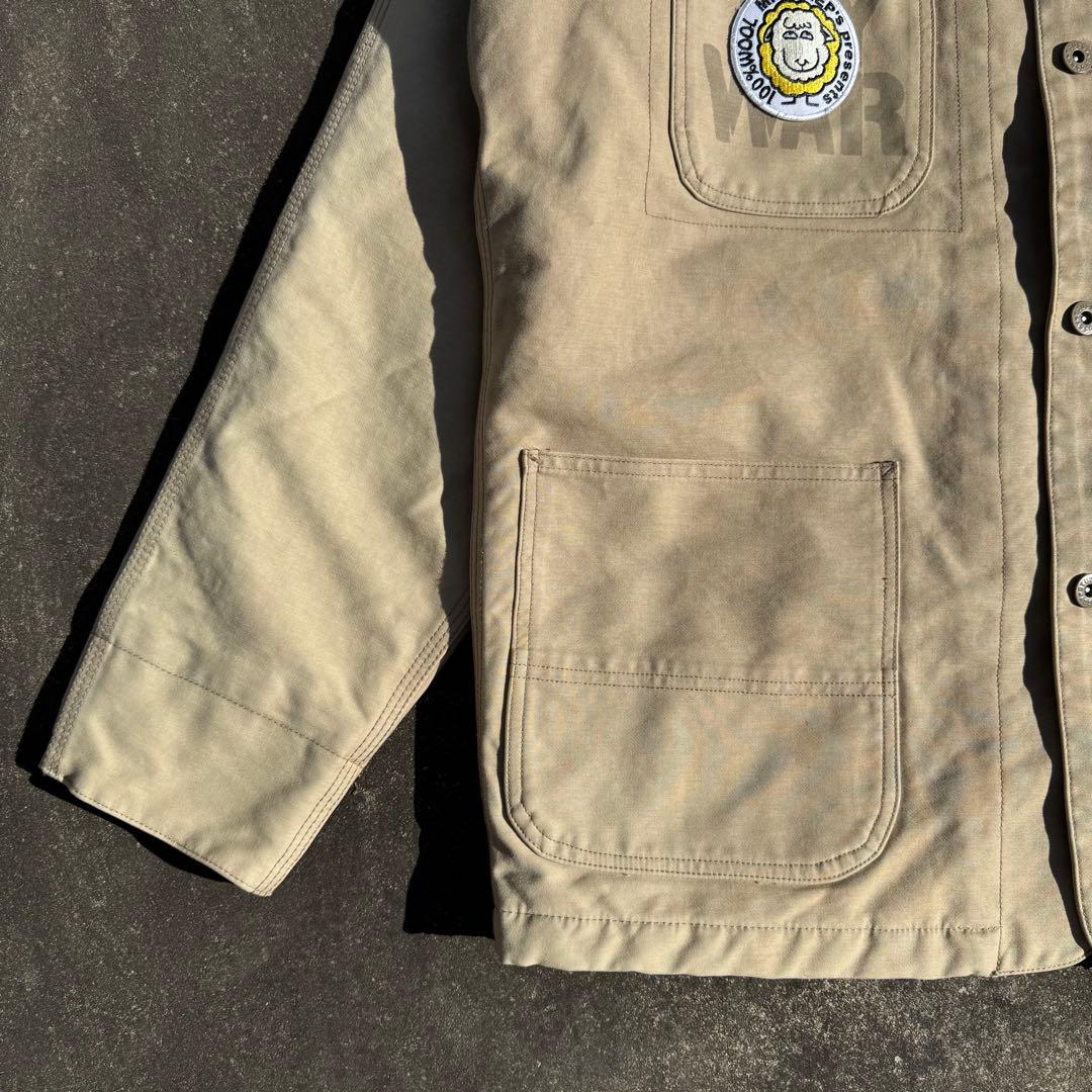 STUSSY Mr.SHEEP ステューシー カバーオール 中綿 ベージュ XL