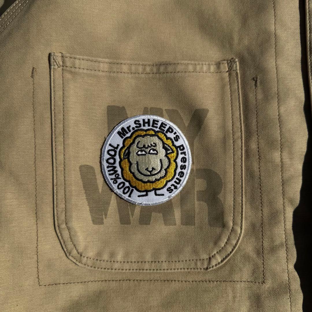 STUSSY Mr.SHEEP ステューシー カバーオール 中綿 ベージュ XL