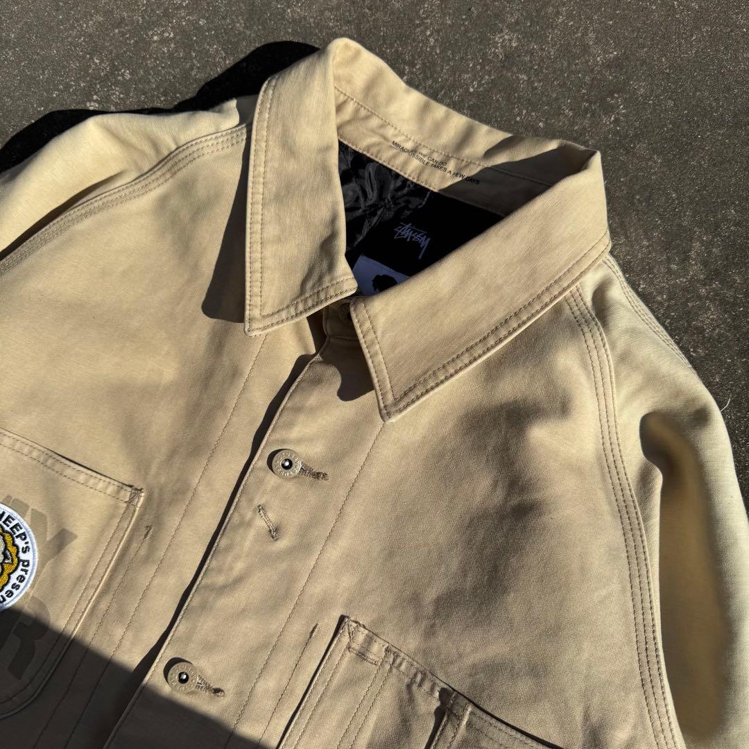 STUSSY Mr.SHEEP ステューシー カバーオール 中綿 ベージュ XL