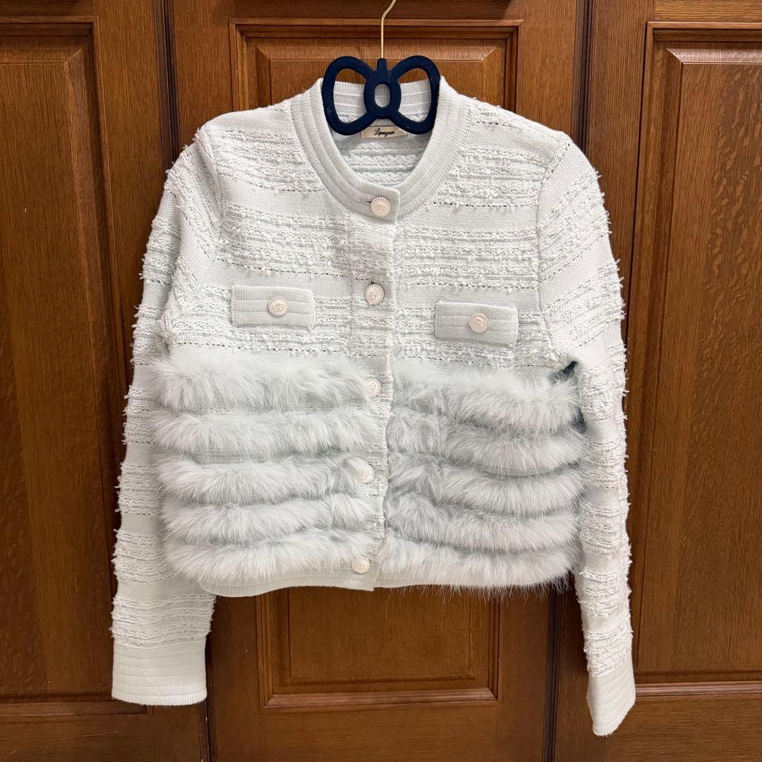 トップス Lumignon Lumi tweed-like fur knit