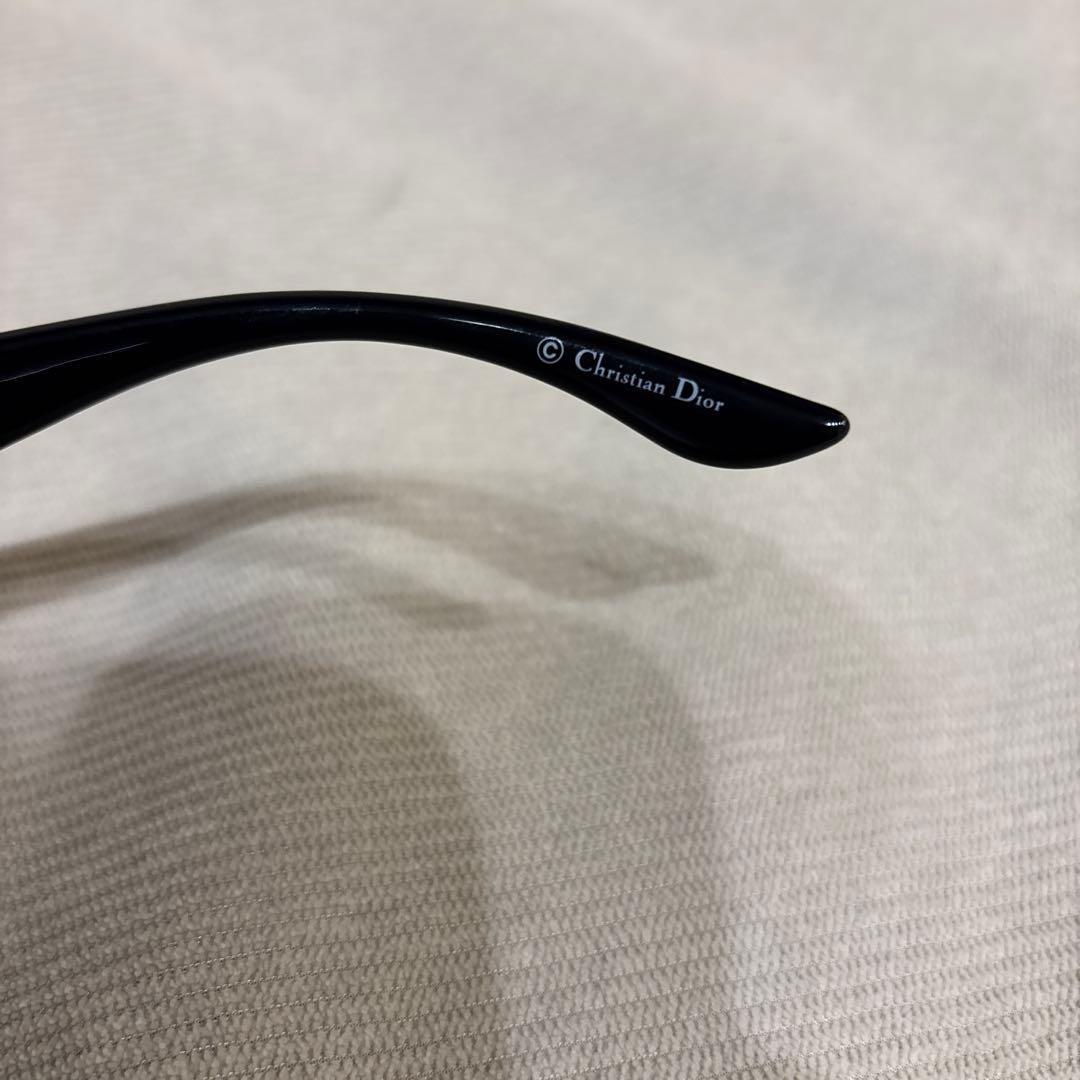 Dior ブラックラウンドサングラス　glossy
