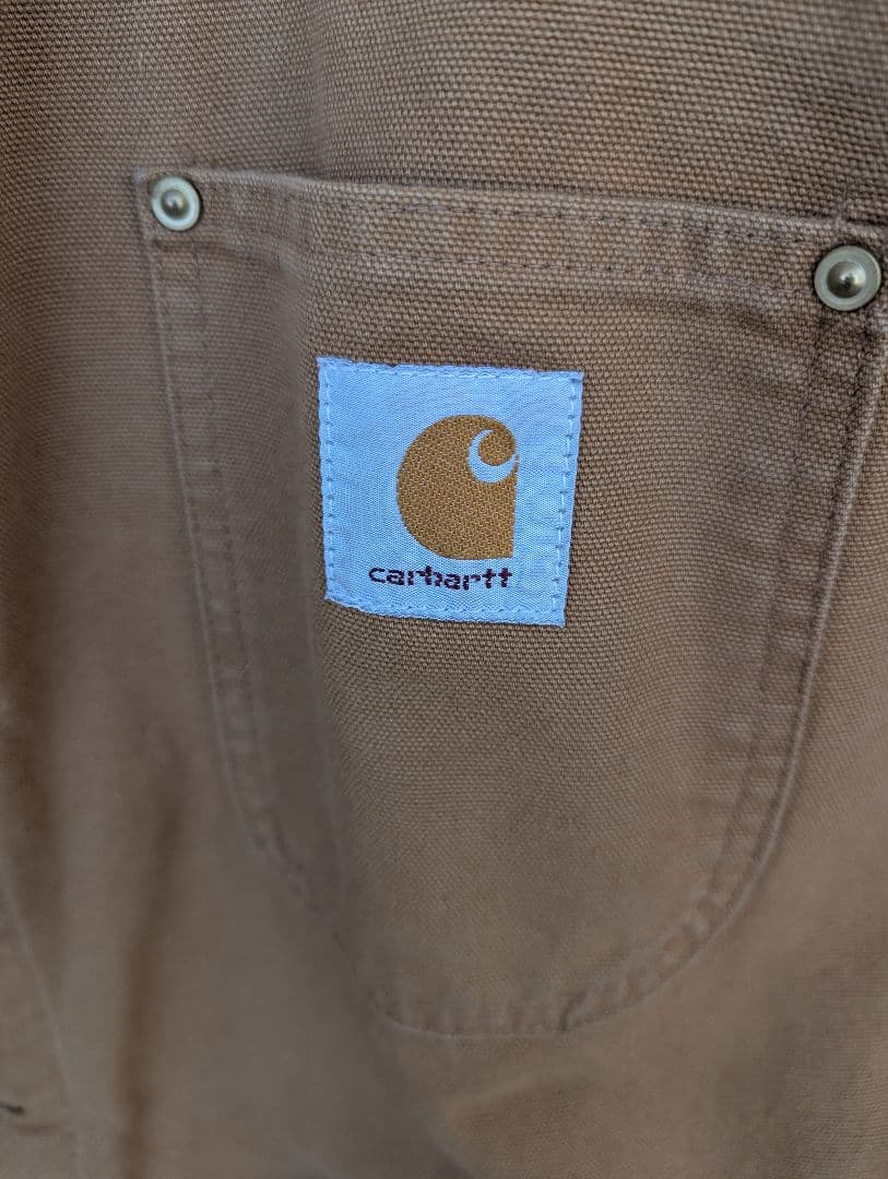Carhartt　カバーオール希少裏地無しビンテージ　美品　sizeL