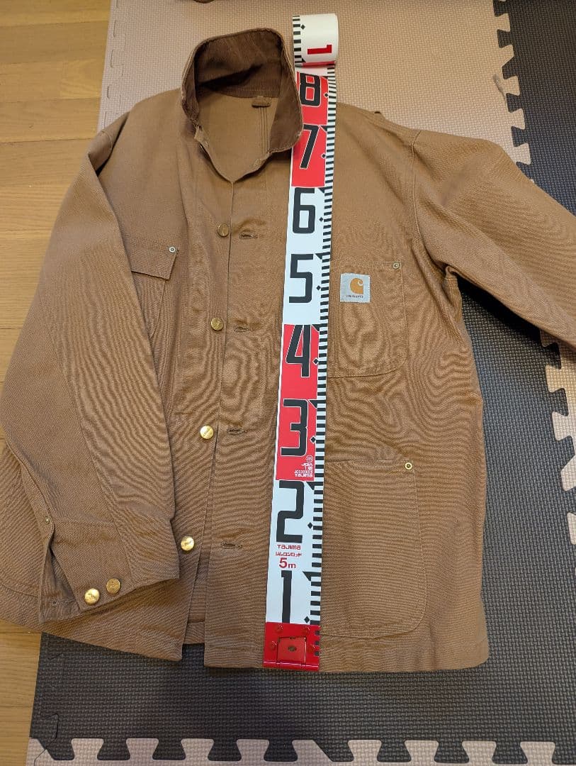 Carhartt　カバーオール希少裏地無しビンテージ　美品　sizeL