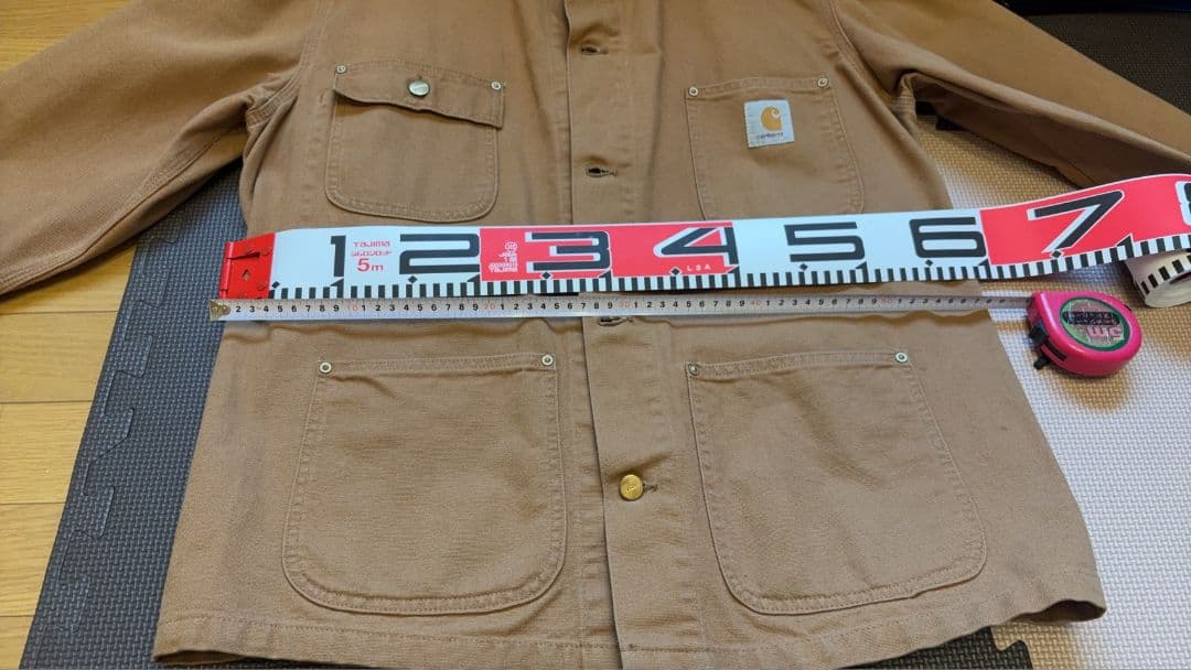 Carhartt　カバーオール希少裏地無しビンテージ　美品　sizeL