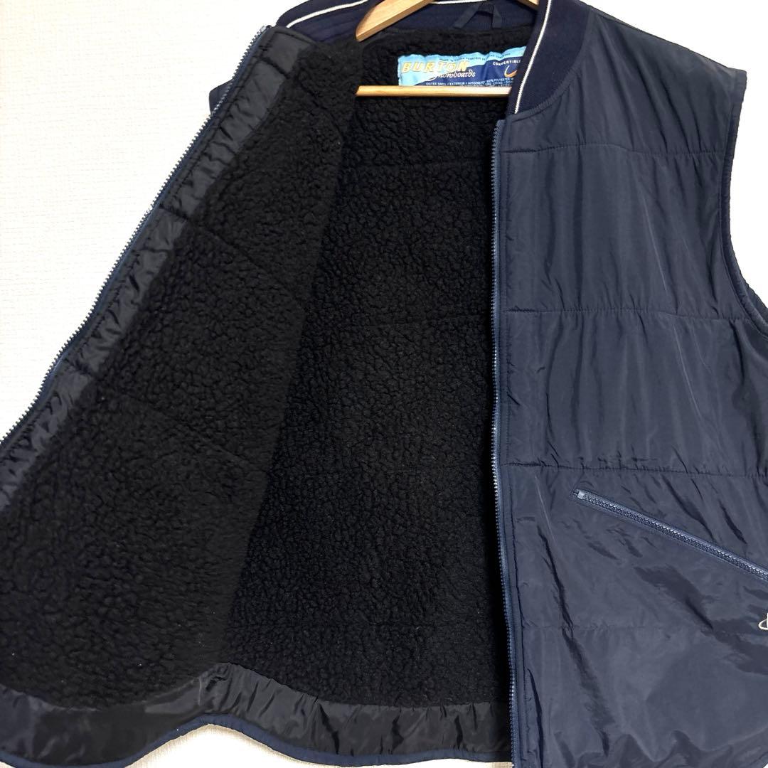 【BURTON】90sナイロン ボアベスト フリースベスト スノーボード