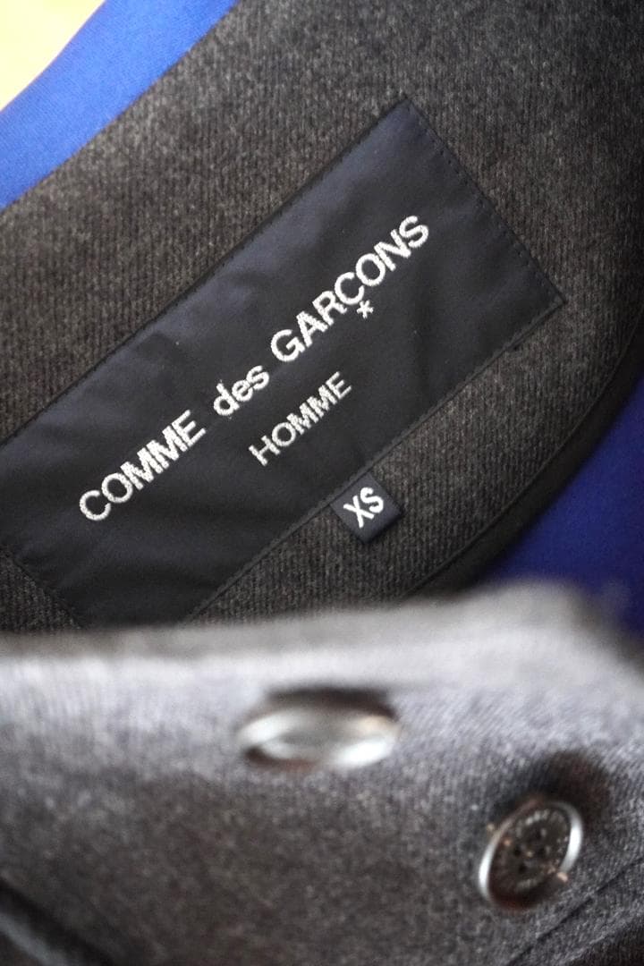 COMME des GARCONs Homme コート XS グレー×ブルー
