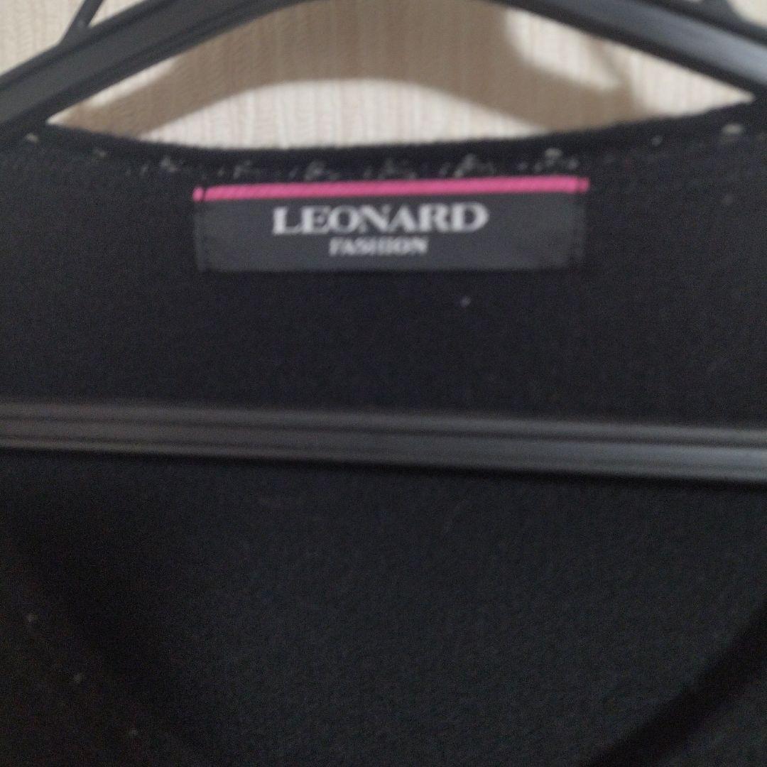 LEONARD　カシミア 花柄刺繍 　　　　　　長袖カーディガン