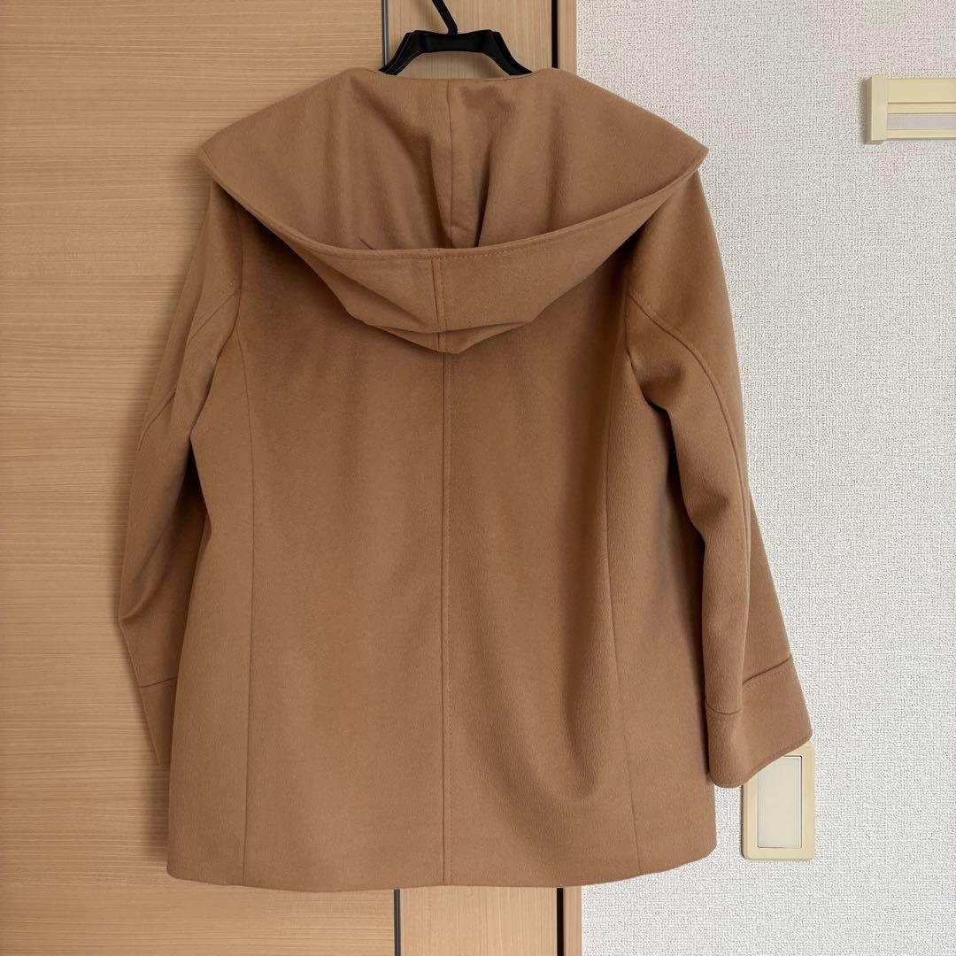 未使用 23区 ウールカシミヤビーバー フード付き ショートコート¥59,400