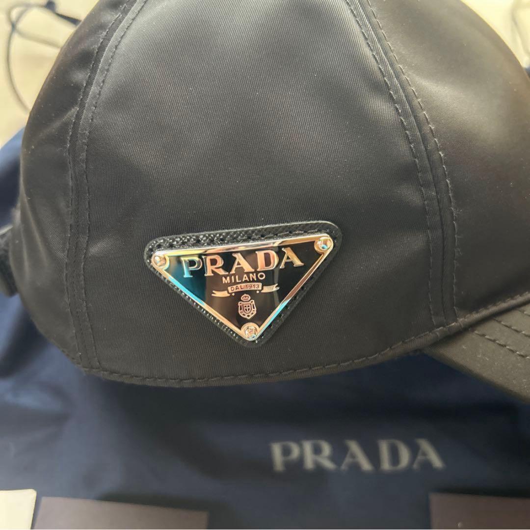 PRADA プラダ ナイロンキャップ M RE-NYLON ブラック 黒
