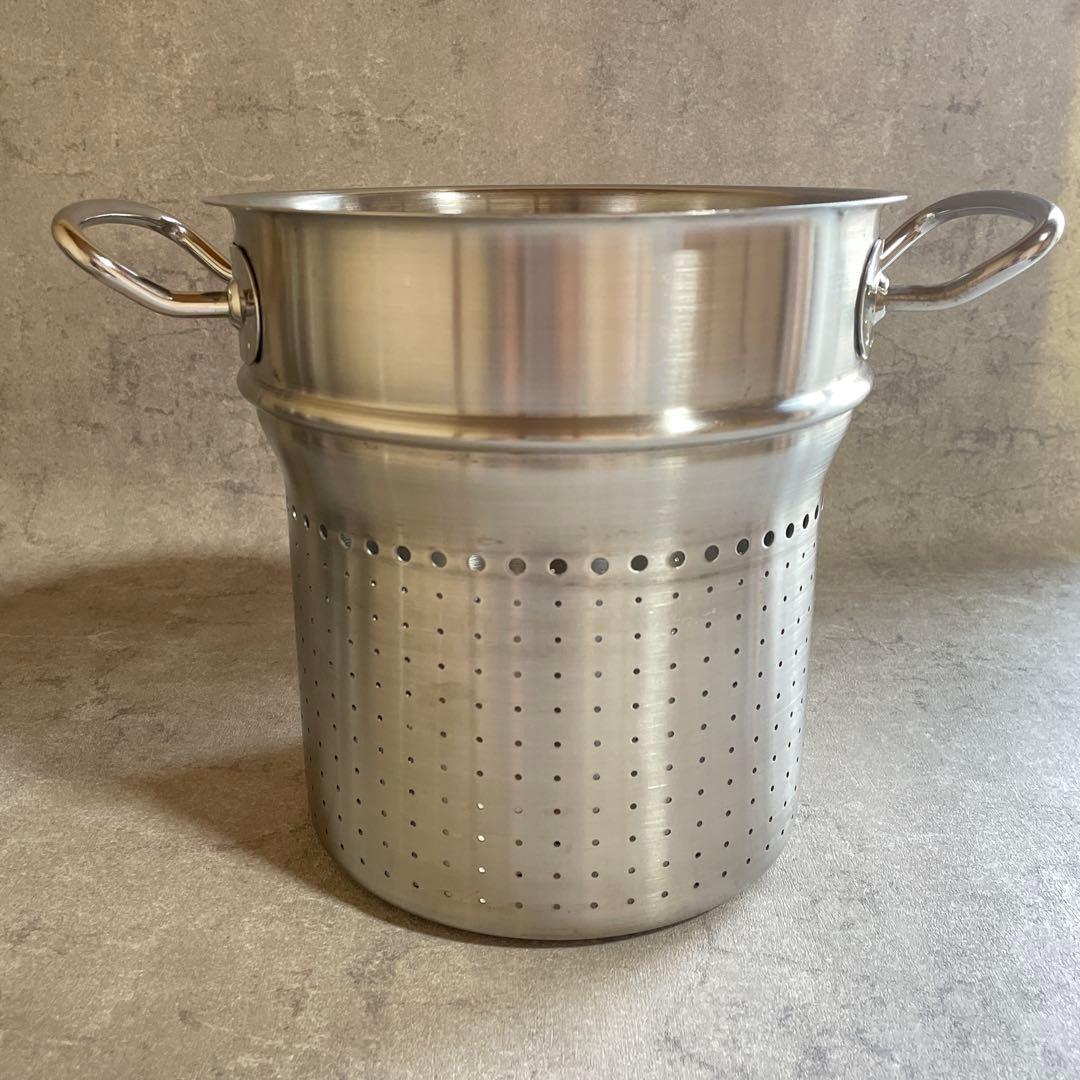 フィスラー (Fissler) パスタ鍋 ステンレス 両手鍋20cm
