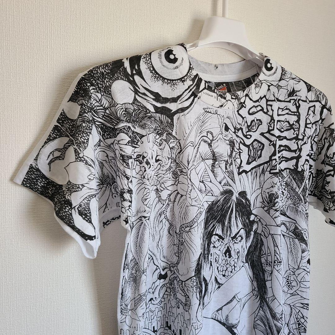 septicdeath tシャツ pushead　パスヘッド バンT　90s