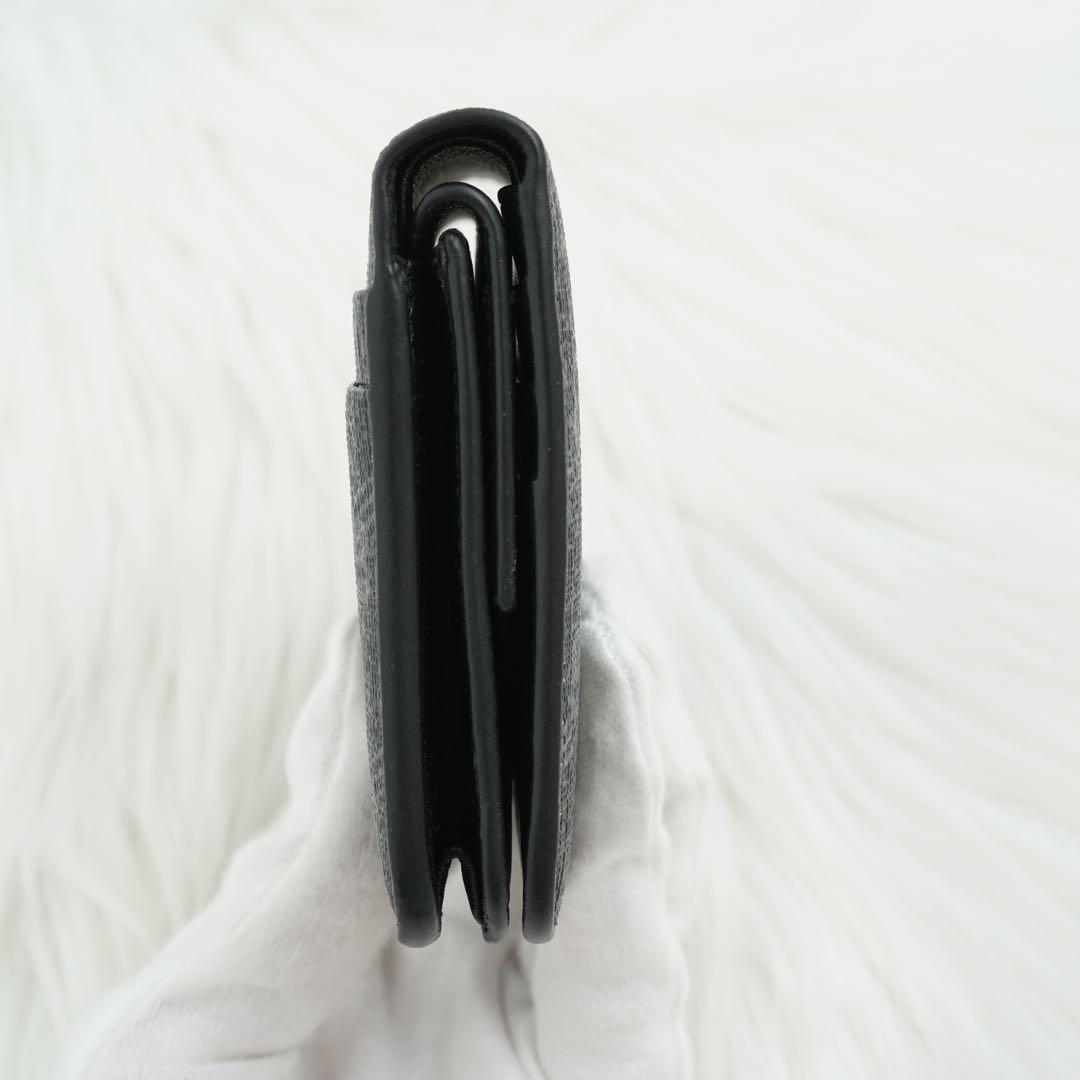 未使用品　BALENCIAGA バレンシアガ　二つ折り財布　ロゴグラム　ブラック
