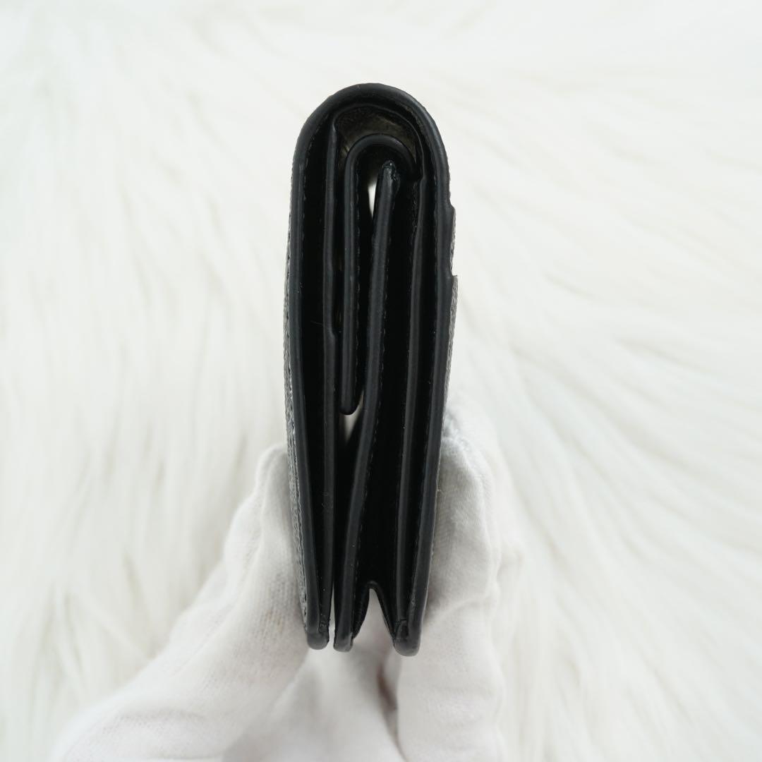 未使用品　BALENCIAGA バレンシアガ　二つ折り財布　ロゴグラム　ブラック