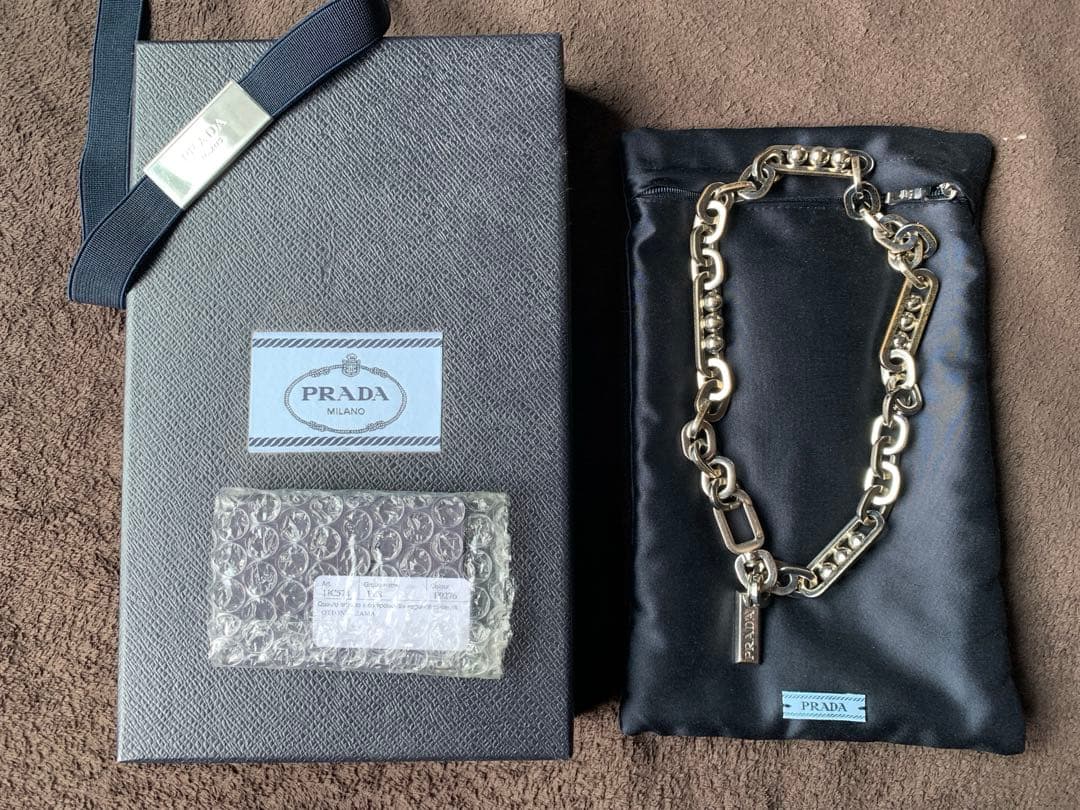 PRADA 2019AWネックレス　シルバー925　Matty着用モデル