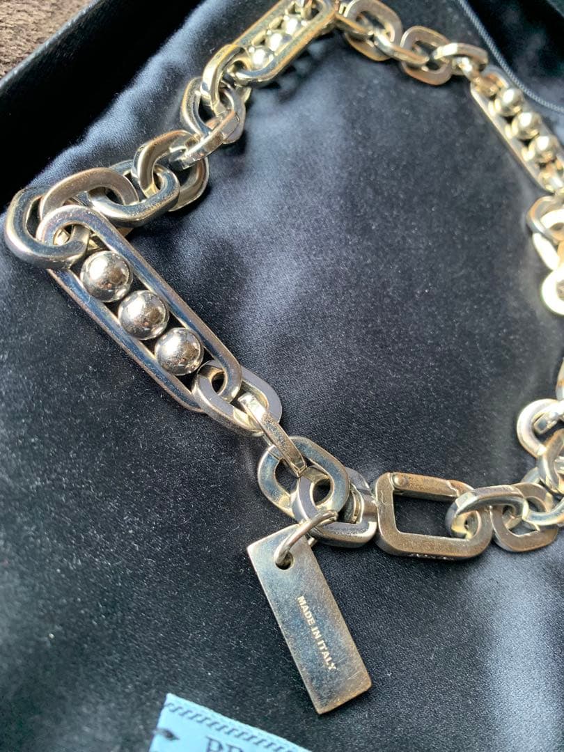 PRADA 2019AWネックレス　シルバー925　Matty着用モデル
