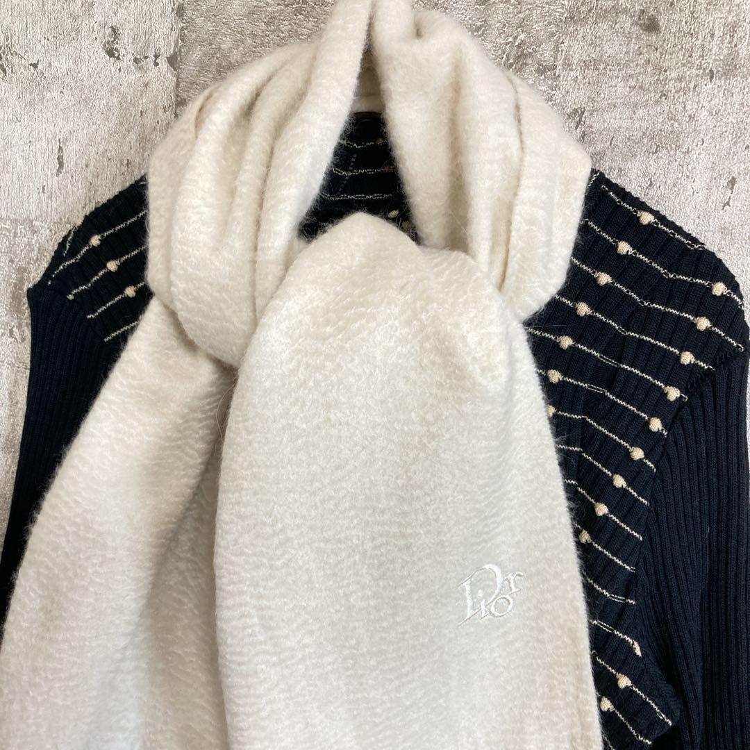 白雪Christian Dior ディオール　カシミヤマフラー