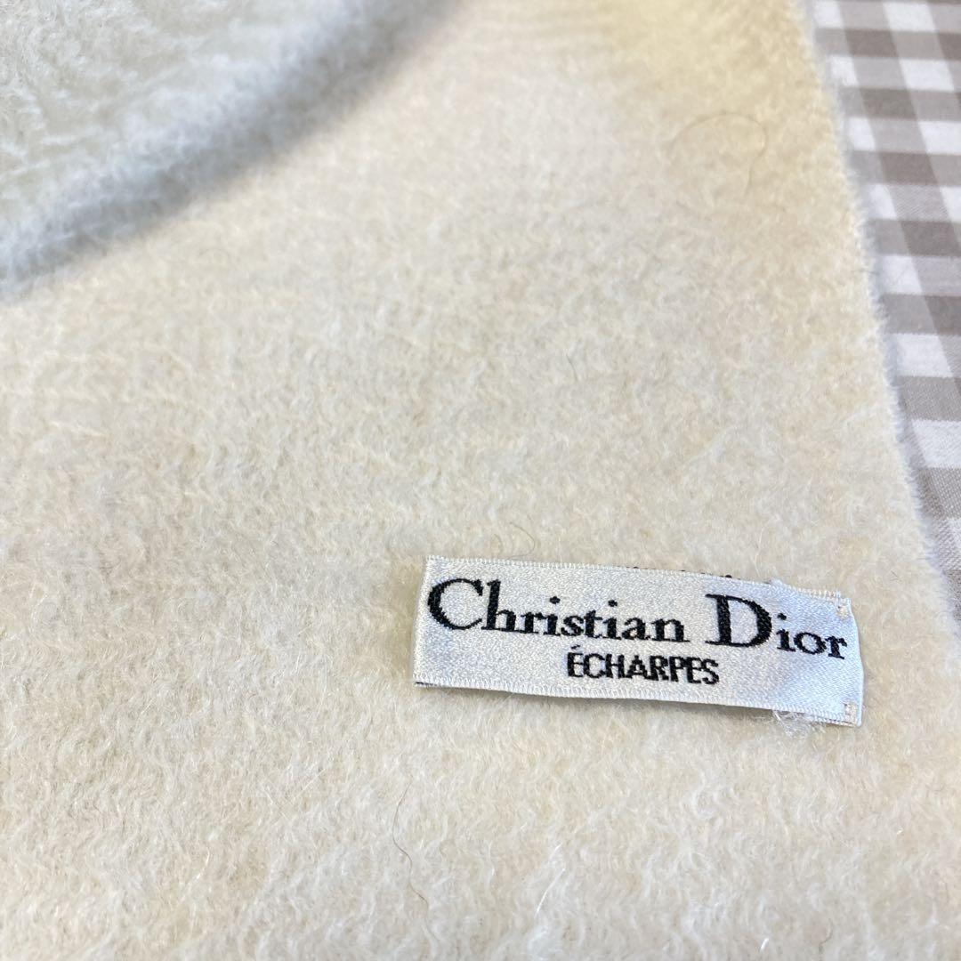 白雪Christian Dior ディオール　カシミヤマフラー