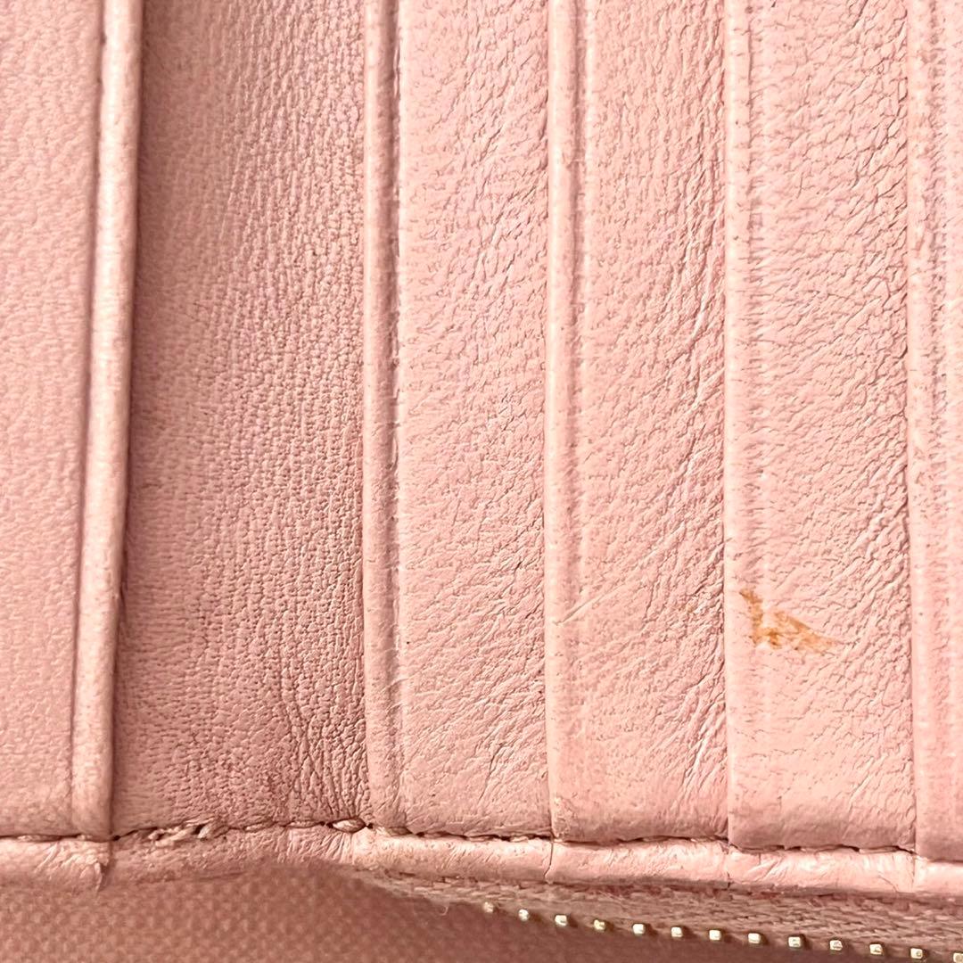 MIU MIU マテラッセ コンパクト ラウンドジップ 財布 箱付き0205-④