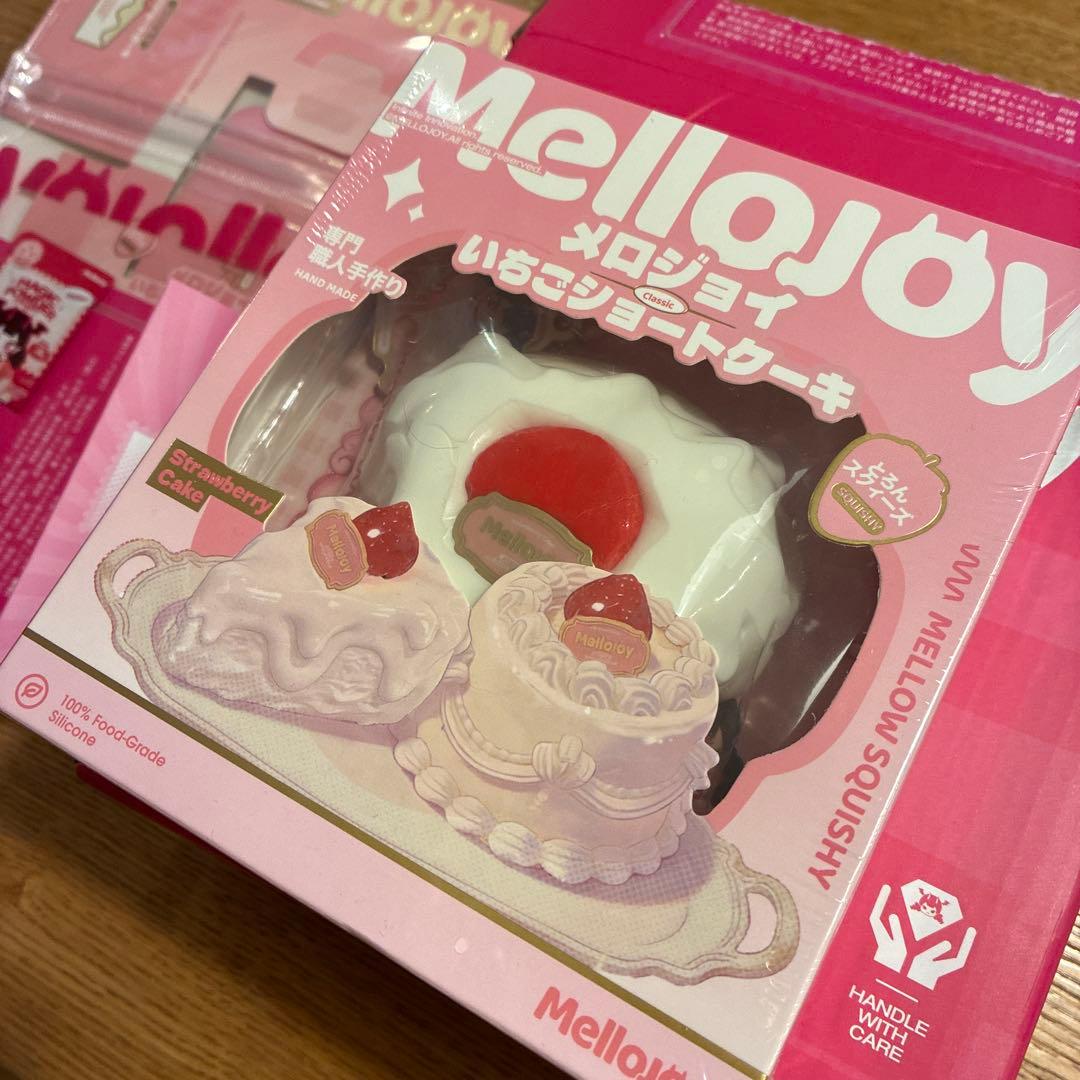 Mellojoy ショートケーキ スライス スクイーズ クリーミークリーム