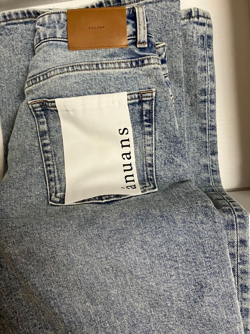 【新品タグ付き】アニュアンス　Wide leg denim ライトブルー