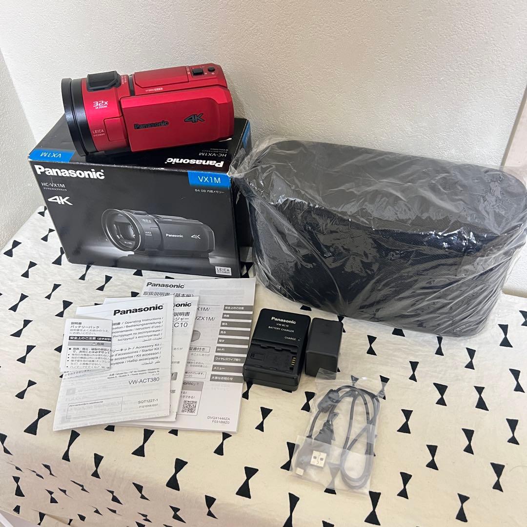 超美品 ｜ Panasonic HC-VX1M 4K ビデオカメラ RED