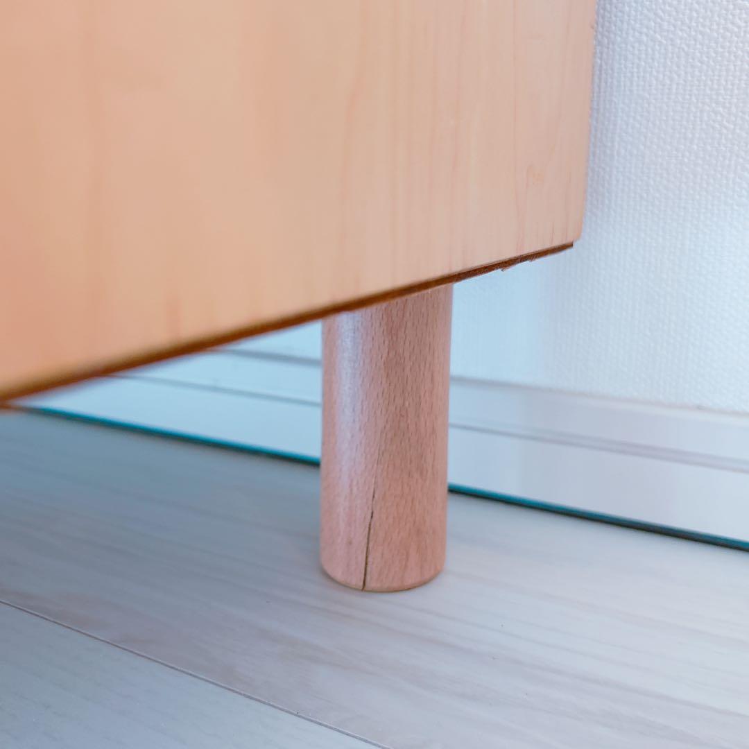 北欧家具風 チェスト 120cm ワイド 4段 木製 リビング収納 大容量