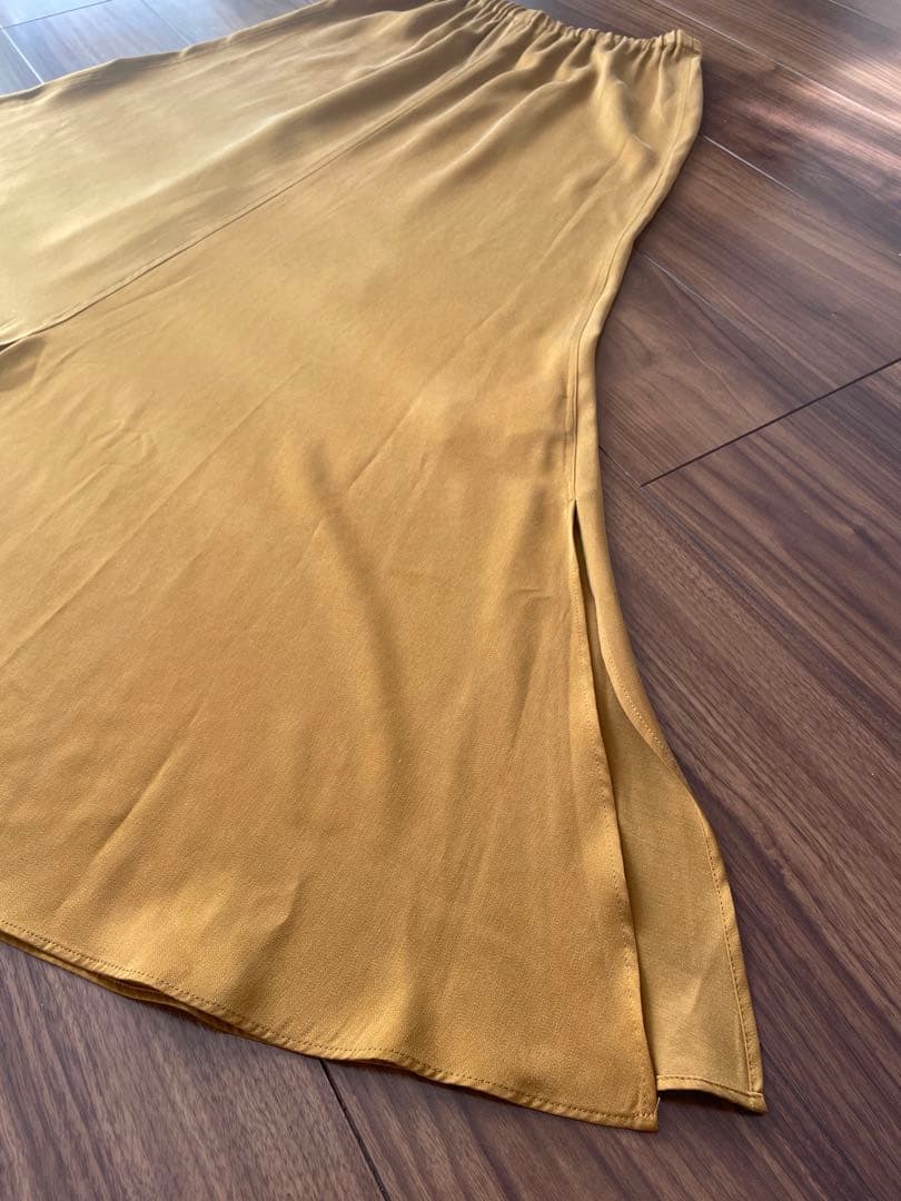 洗える 総ゴム Plage Fibril Slit スカート　38 キャメル