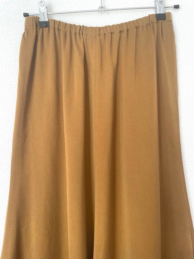洗える 総ゴム Plage Fibril Slit スカート　38 キャメル
