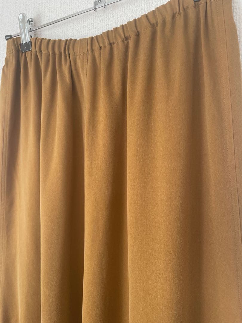 洗える 総ゴム Plage Fibril Slit スカート　38 キャメル