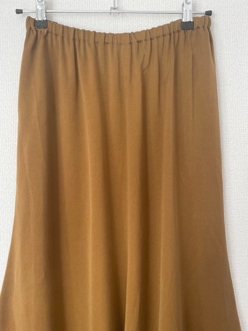洗える 総ゴム Plage Fibril Slit スカート　38 キャメル