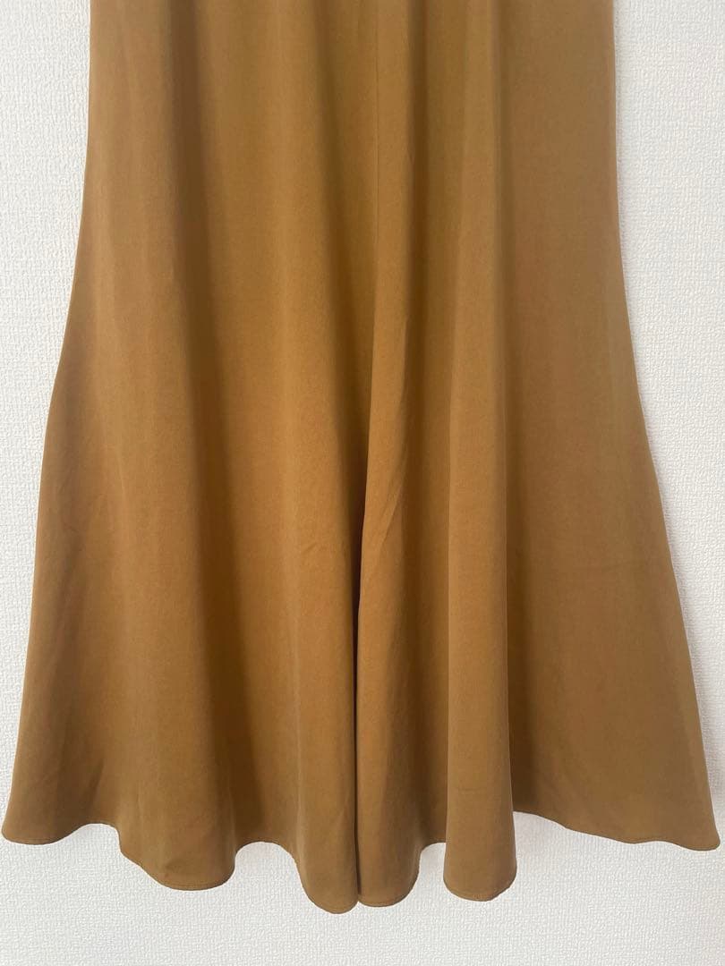 洗える 総ゴム Plage Fibril Slit スカート　38 キャメル