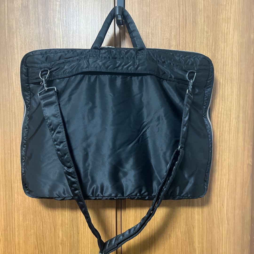 【極美品】PORTER ポーター タンカー ガーメントバッグ 2WAY 黒 出張