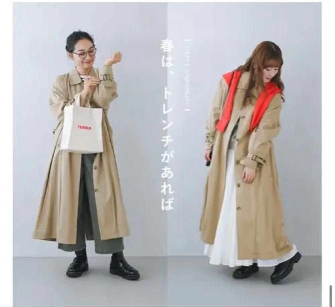 北欧暮らしの道具店　着こなしきまる　トレンチコート（Mサイズ）　ベージュ