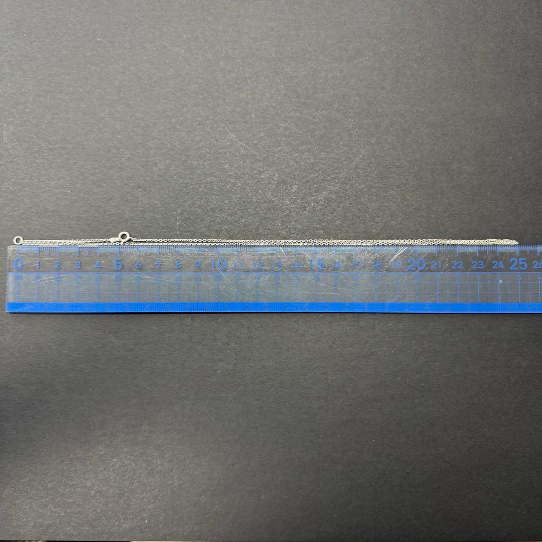 【45㎝〜50㎝ silver925】細角チェーンネックレス