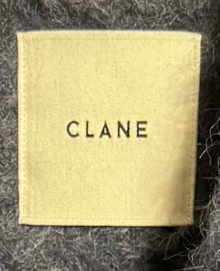CLANE ロングシャギーベルテッドコート 02