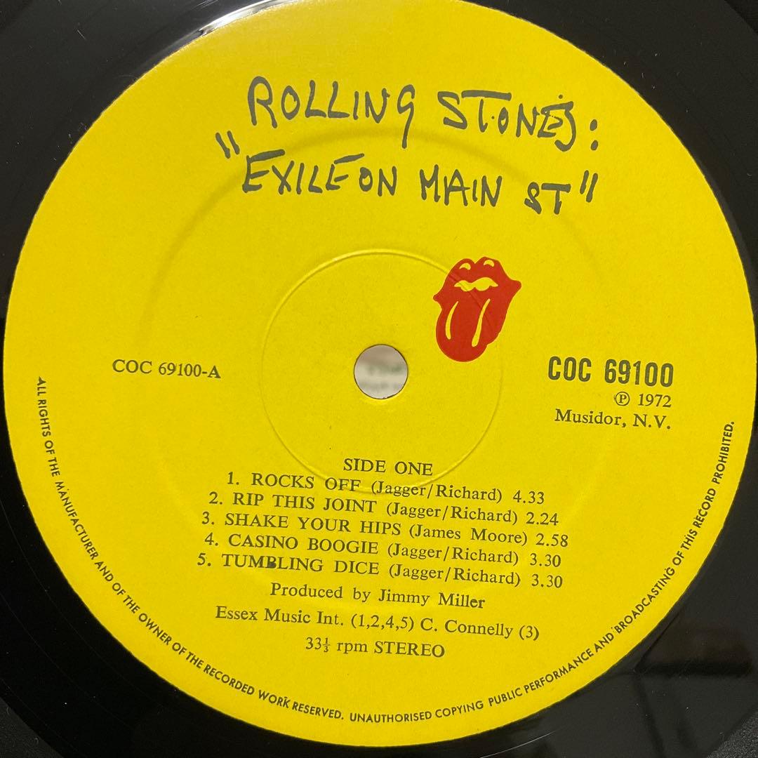 ローリングストーンズ Exile on Main St. UKオリジナルレコード