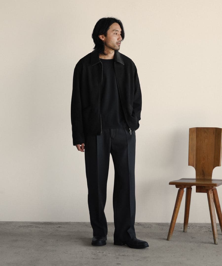 ジャケット・アウター shiun FAUX SUEDE ZIP BLOUSON