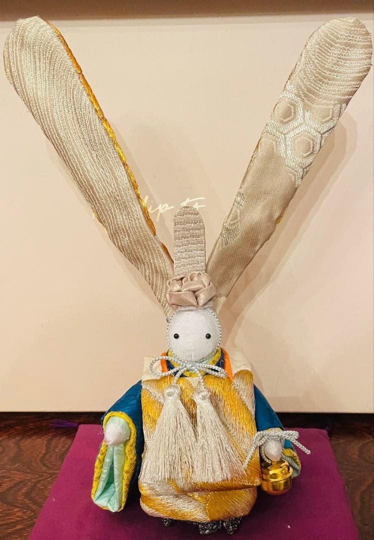 ふっち様ご検討用になります。おばあちゃんのハンドメイド　着物うさぎ男の子人形