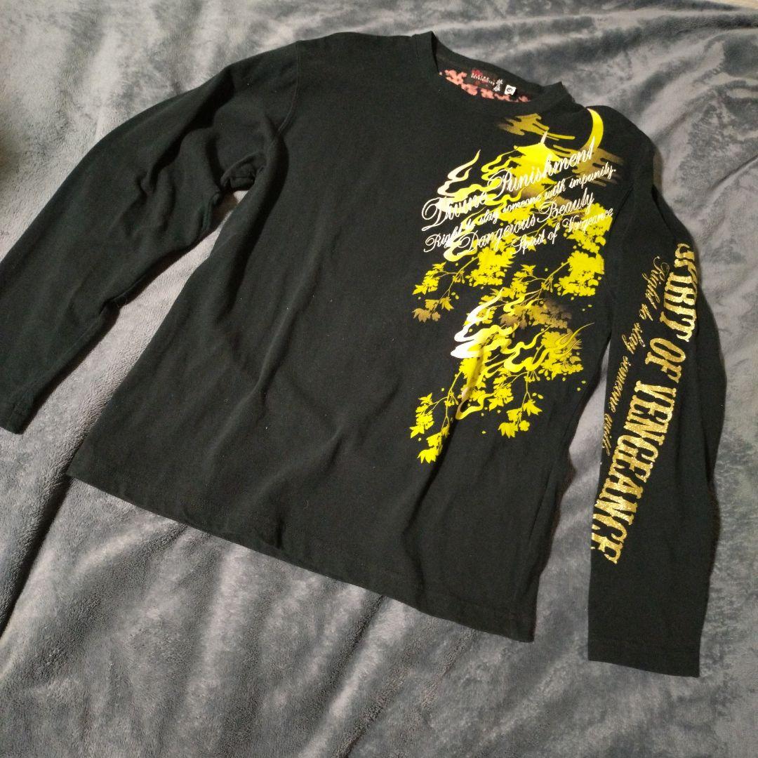 DIVINE RETRIBUTION 抜刀娘 和柄Tシャツ 刺繍 総柄 L　3枚