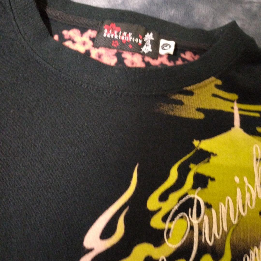 DIVINE RETRIBUTION 抜刀娘 和柄Tシャツ 刺繍 総柄 L　3枚