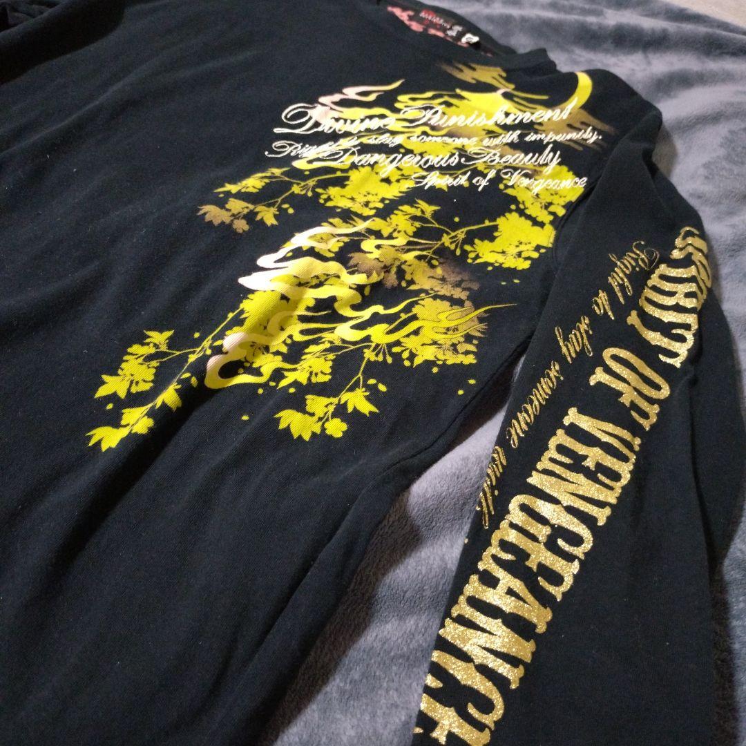 DIVINE RETRIBUTION 抜刀娘 和柄Tシャツ 刺繍 総柄 L　3枚