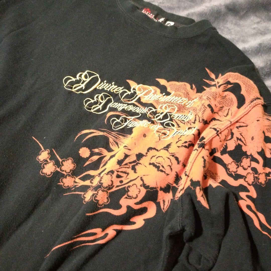 DIVINE RETRIBUTION 抜刀娘 和柄Tシャツ 刺繍 総柄 L　3枚