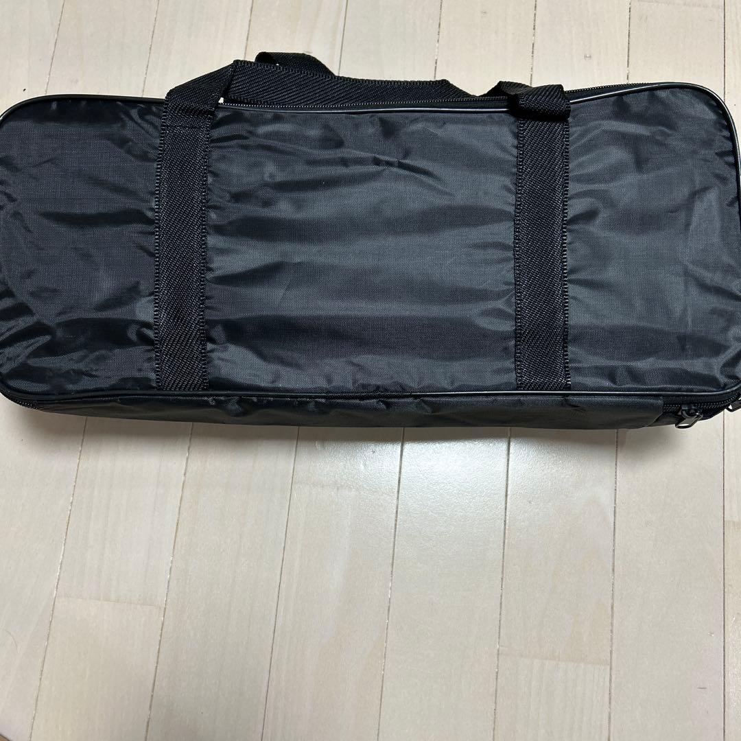電子キーボード 折りたたみブラック 付属品付き(マイク、イヤホン、ペダル)61鍵
