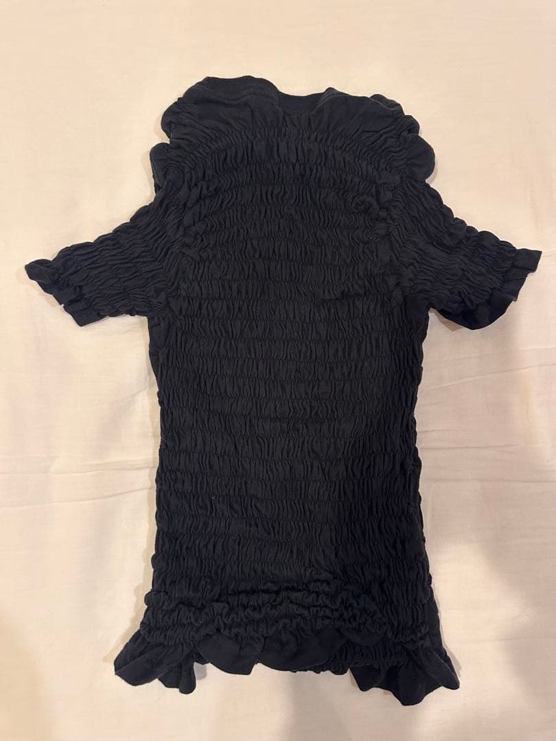 トップス Connerives The Reconstituted Shirred Top