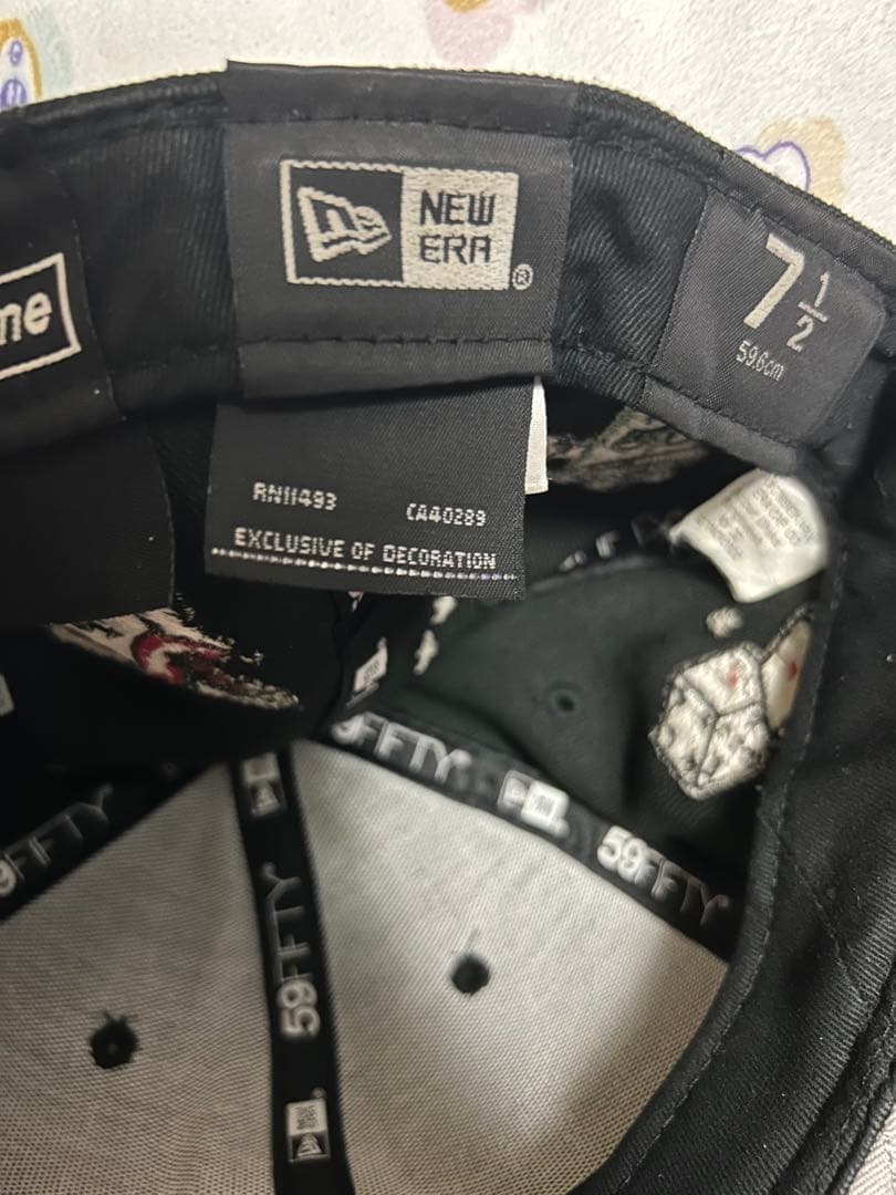 Supreme 59FIFTY キャップ ブラック 7 1/2