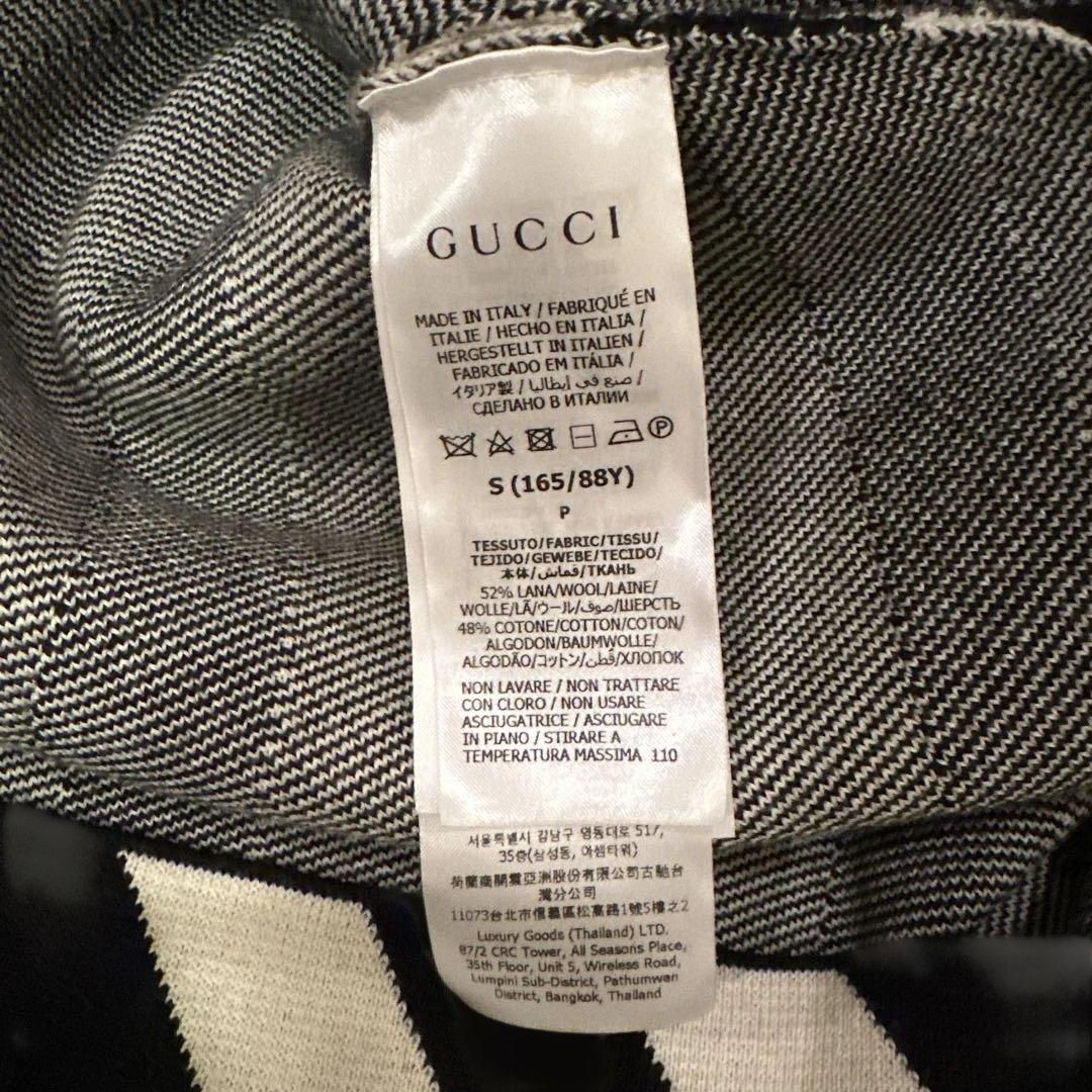 GUCCI グッチ ノースリーブ ワンピース　ストライプ ワンピース