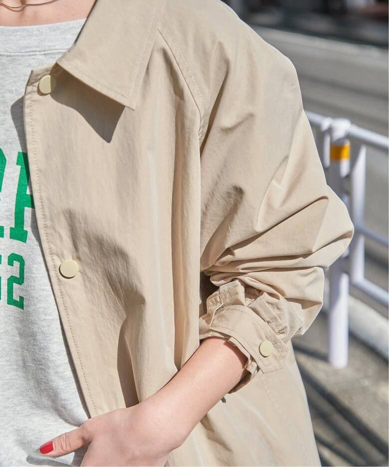 ☆【完売品】Spick&Span C/Nyステンカラーテントコート ベージュ38