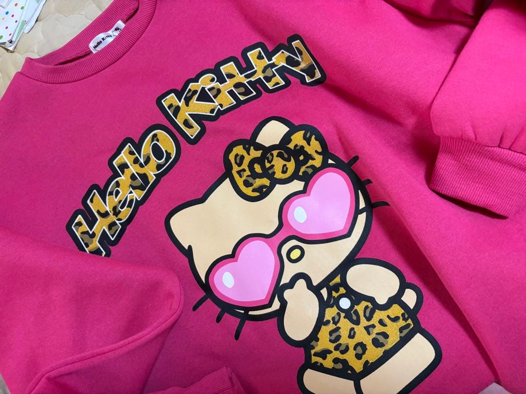 egg 日焼けキティ ヒョウ柄 ルームウェア　ピンク　L アベイル　上下セット