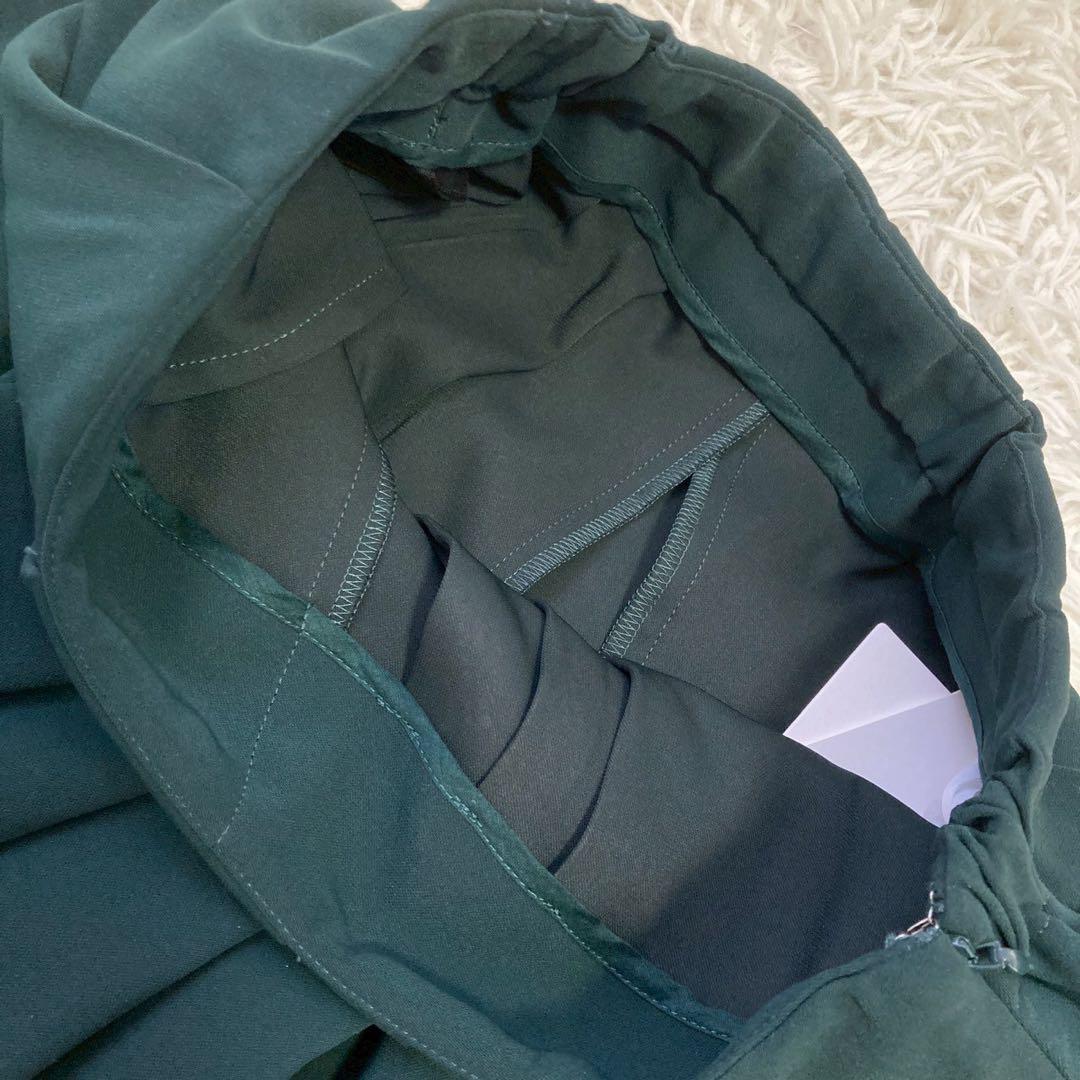《美品》 ENFOLD ロングスカート モスグリーン L ナチュラル シンプル
