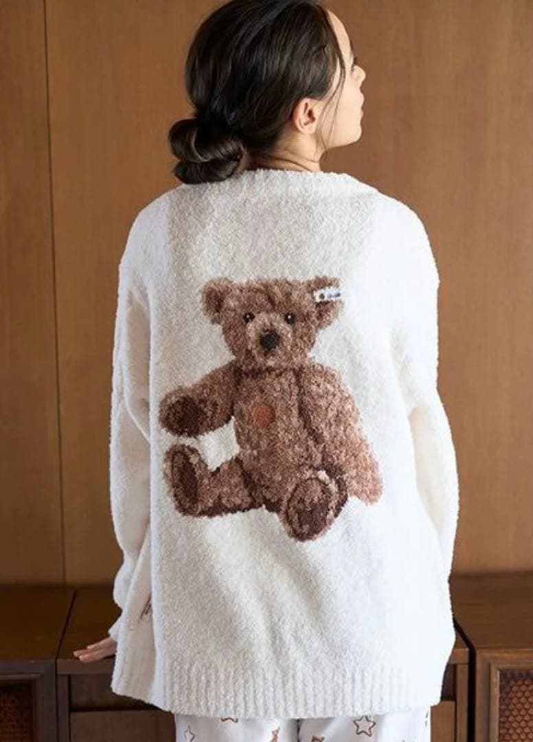 ジェラートピケ 【Steiff】【UNISEX】パウダージャガードカーディガン